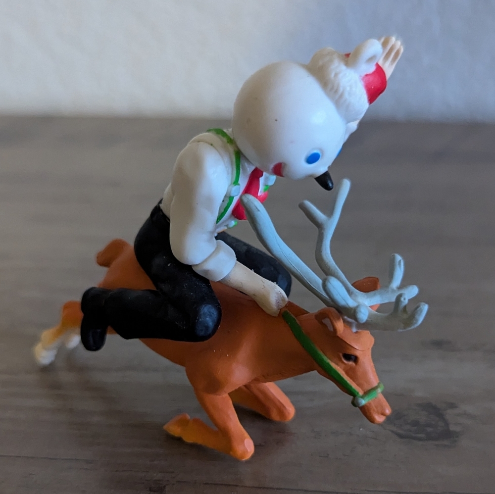 Jack In The Box Ornament- Jack In The Box Riding A Reindeer